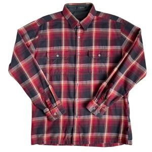 KUHL Flannel Shirt Mens Large Plaid Outdoor Casual Button Down